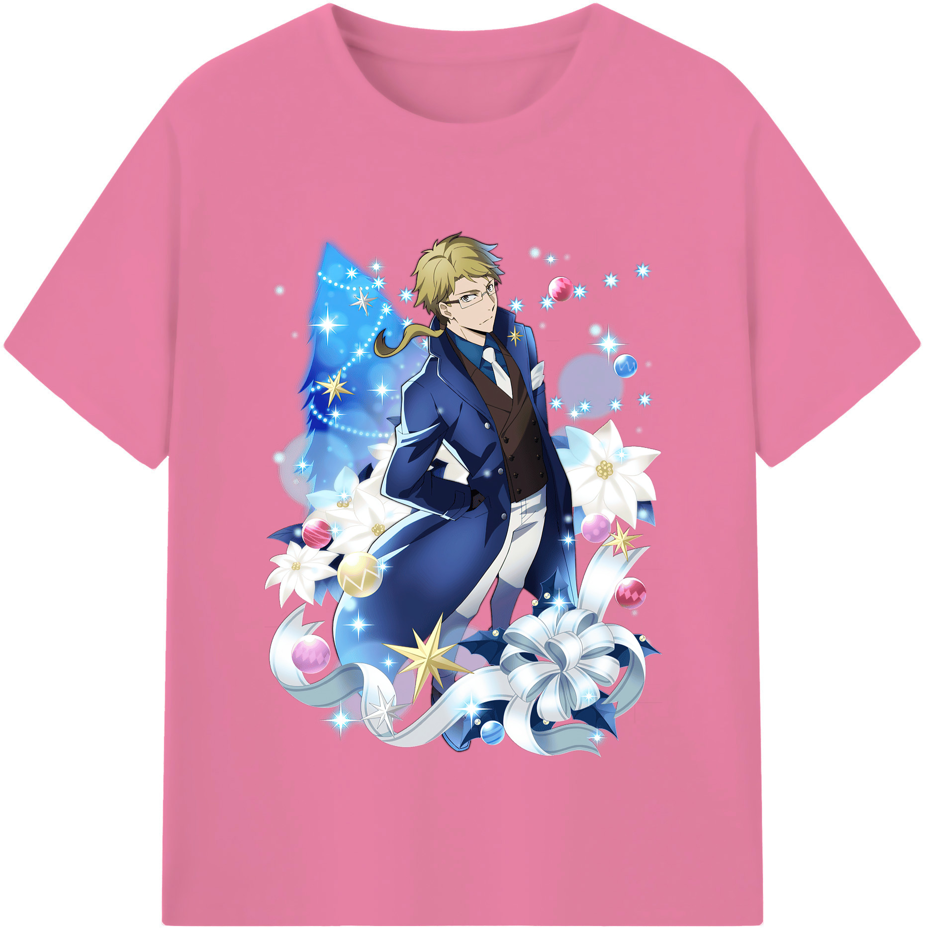 （画像用） 文豪ストレイドッグス Bungo Stray Dogs 綿100％半袖Tシャツ（フロントプリント）